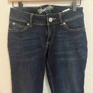 wrangler boot cut low rise jeans